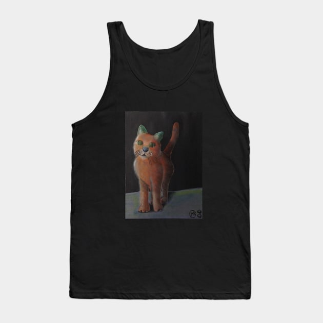 Standing Cat Tank Top by ManolitoAguirre1990